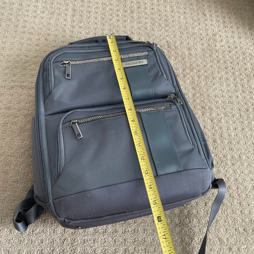Samsonite Nuroad Convertible Hybrid Backpack Gun Metal Multi Pockets Travel